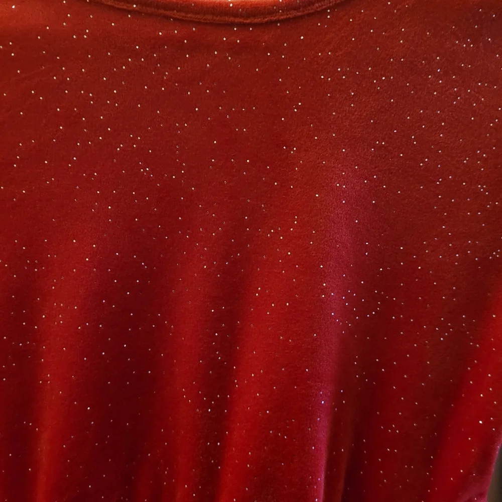 Cat & Jack Red Glitter Tulle Holiday Dress Size Medium